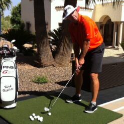 Kirk Triplett at home on his 5x5 Country Club Elite® Mat